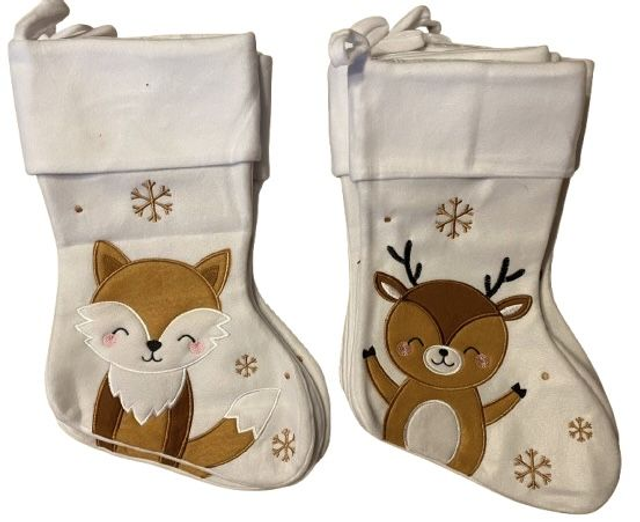Chaussettes de Noël blanche